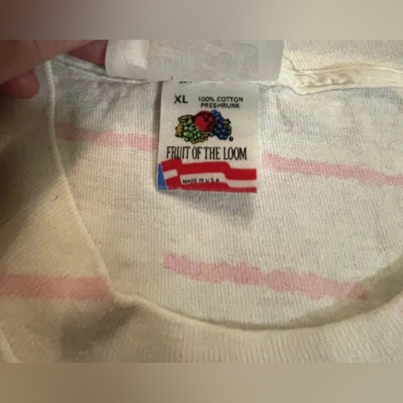 Vintage 90s Surf Mania T-Shirt XL Single Stitch Neon Surfing Palm Trees - Picture 6 of 6